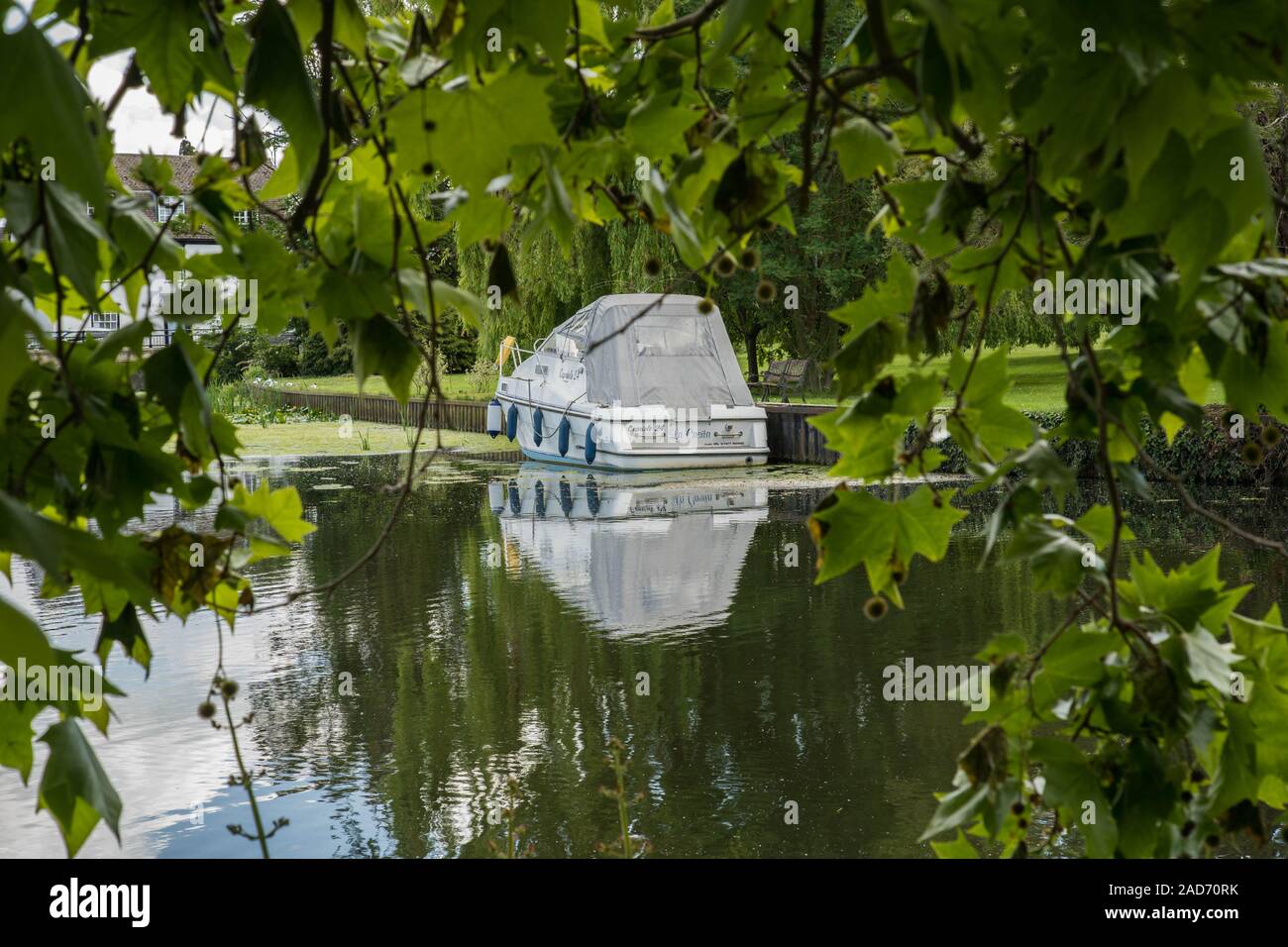 Godmanchester und Portholme Wiese an einem sonnigen Tag Stockfoto