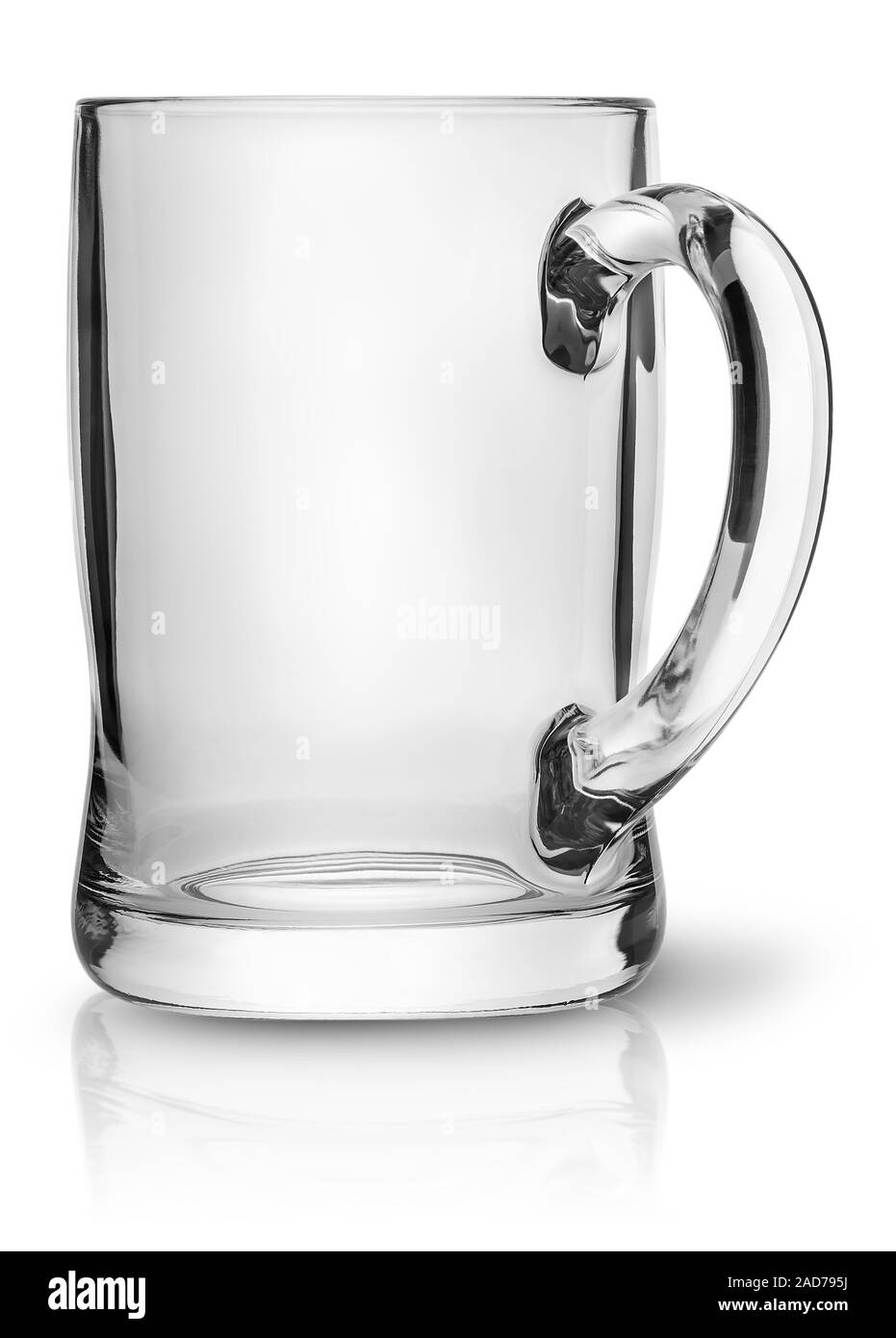 Becher für Bier gedreht Stockfoto
