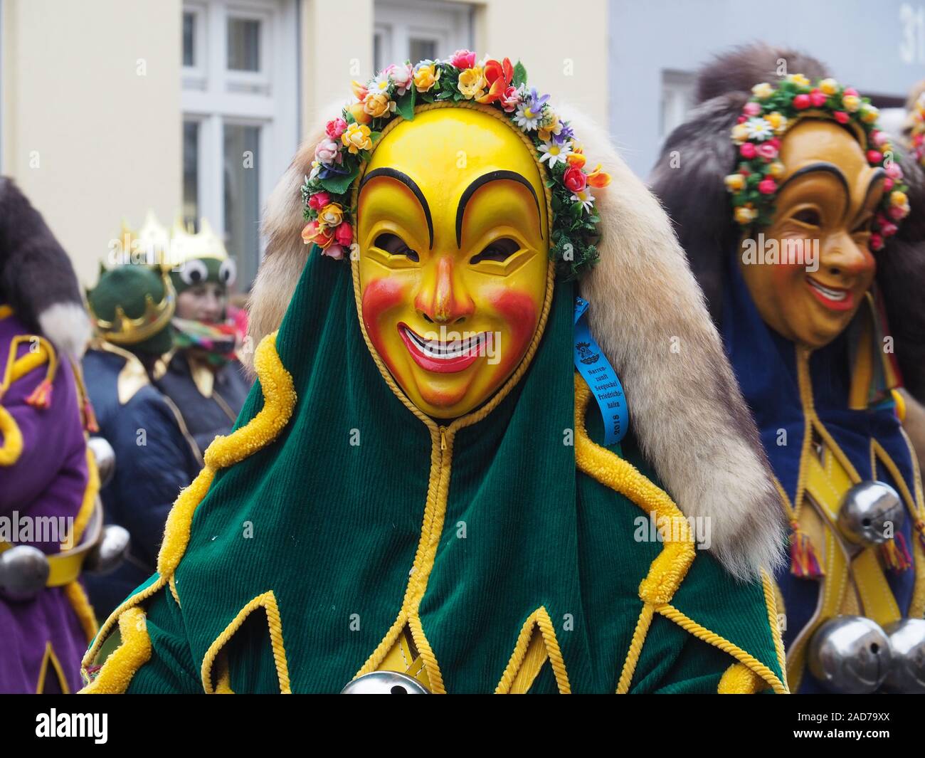 Port-Fools - Abbildung der schwäbisch-alemannischen Fasnet Stockfoto