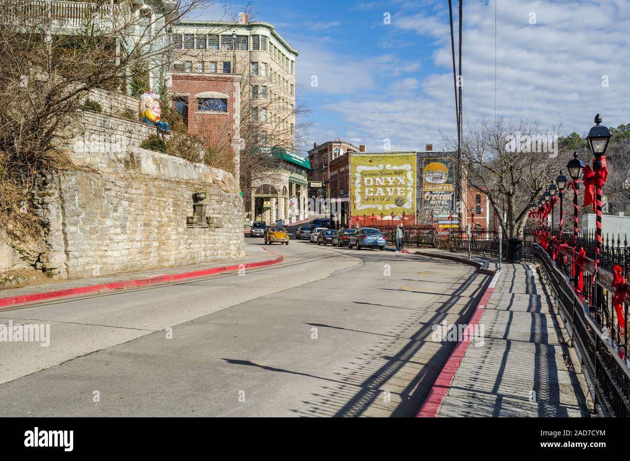 Gebäude in Eureka Springs Stockfoto