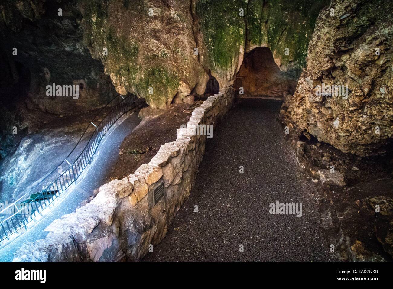 Eingang zur Höhle von Carlsbad Cavern National Park, New Jersey Stockfoto