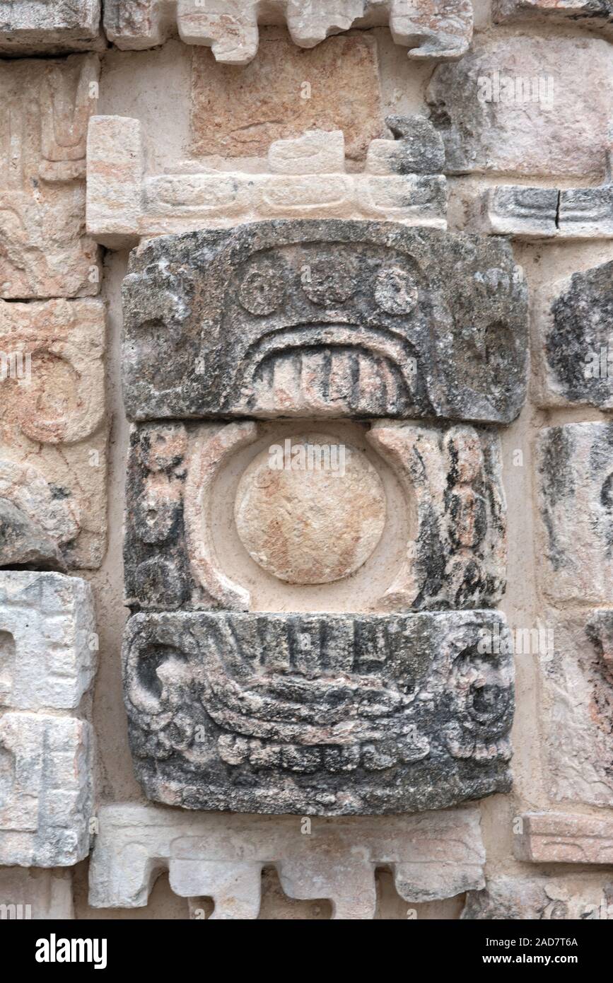 Die Ruinen der antiken Stadt von Kabah, Yucatan, Mexiko Stockfoto