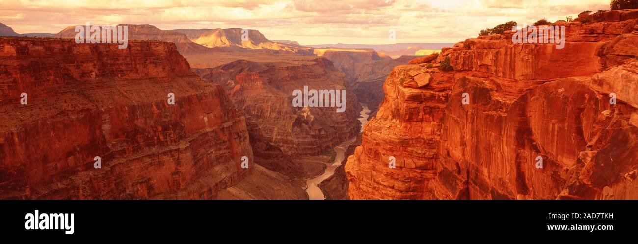 Die malerische Landschaft mit Blick auf den Canyon, Toroweap Point, Grand Canyon, Arizona, USA Stockfoto