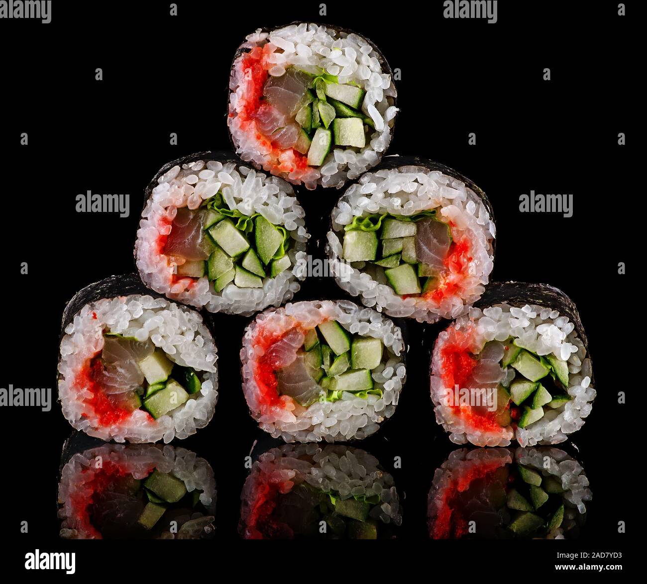 Pyramide von Brötchen pikante lollo - Ross Stockfoto