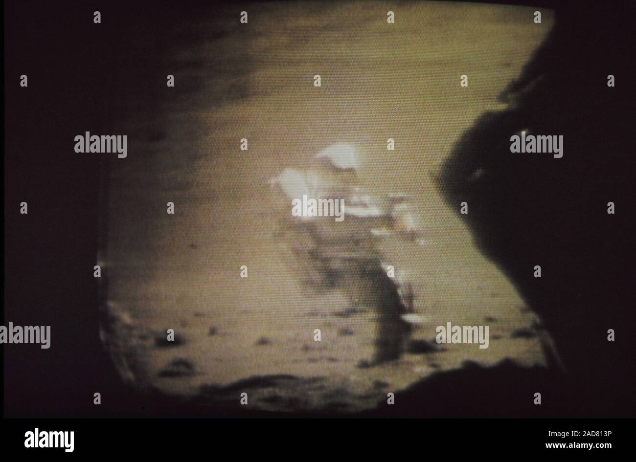 Apollo 12 - MoonRockShadowTeleclip Stockfoto
