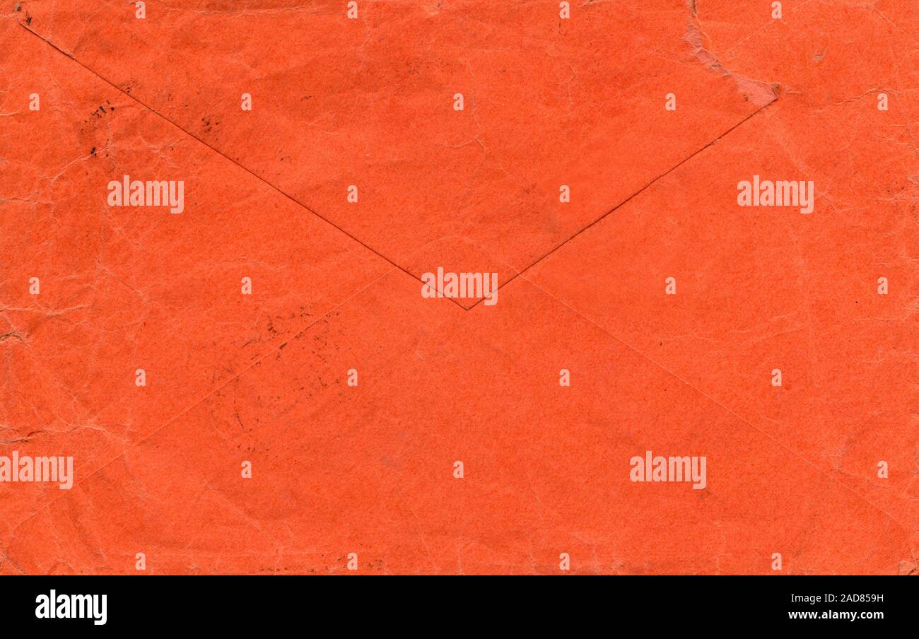 Orange mail Briefumschlag Stockfoto