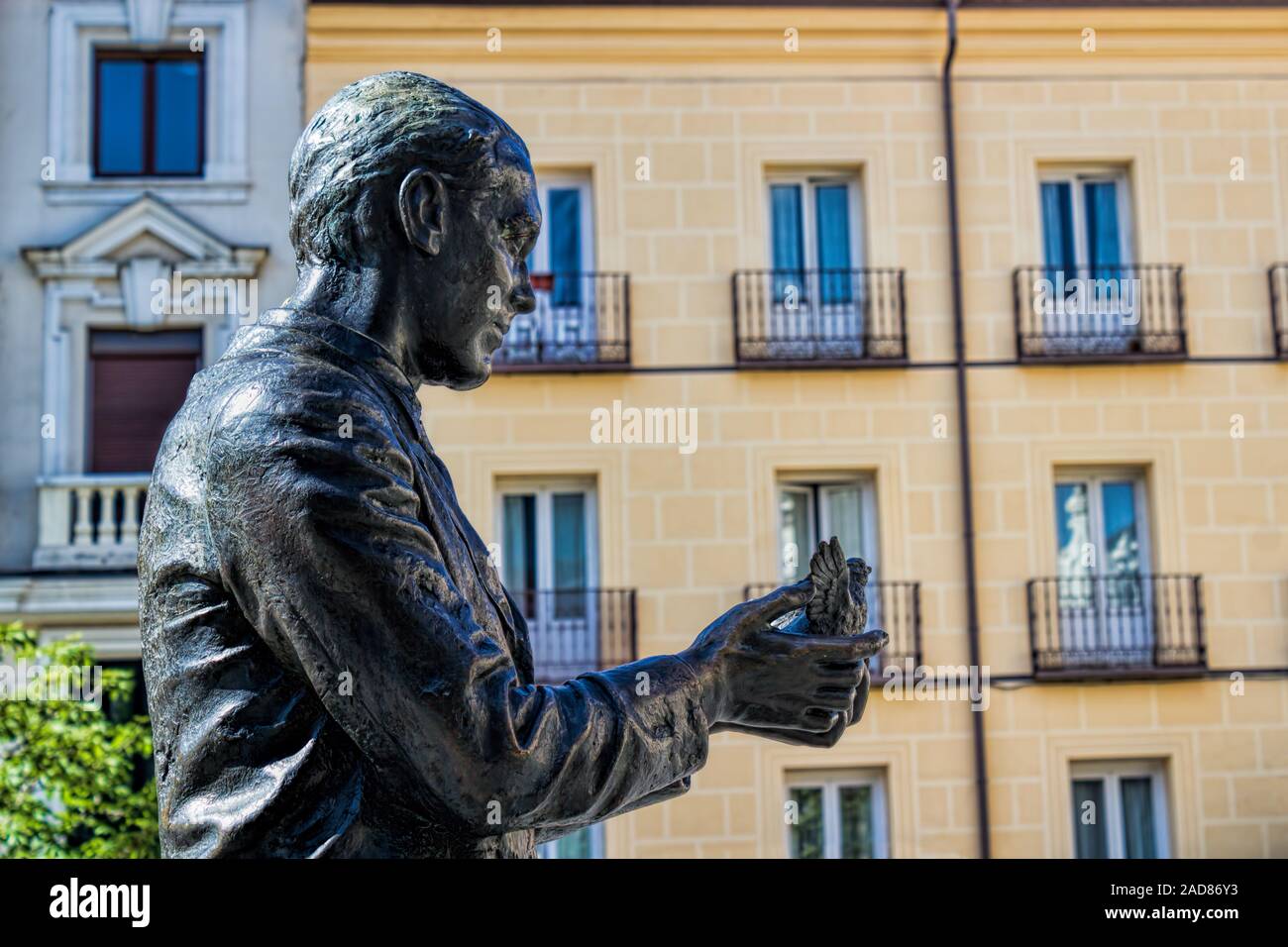 Madrid, Federico Garcia Lorca Stockfoto