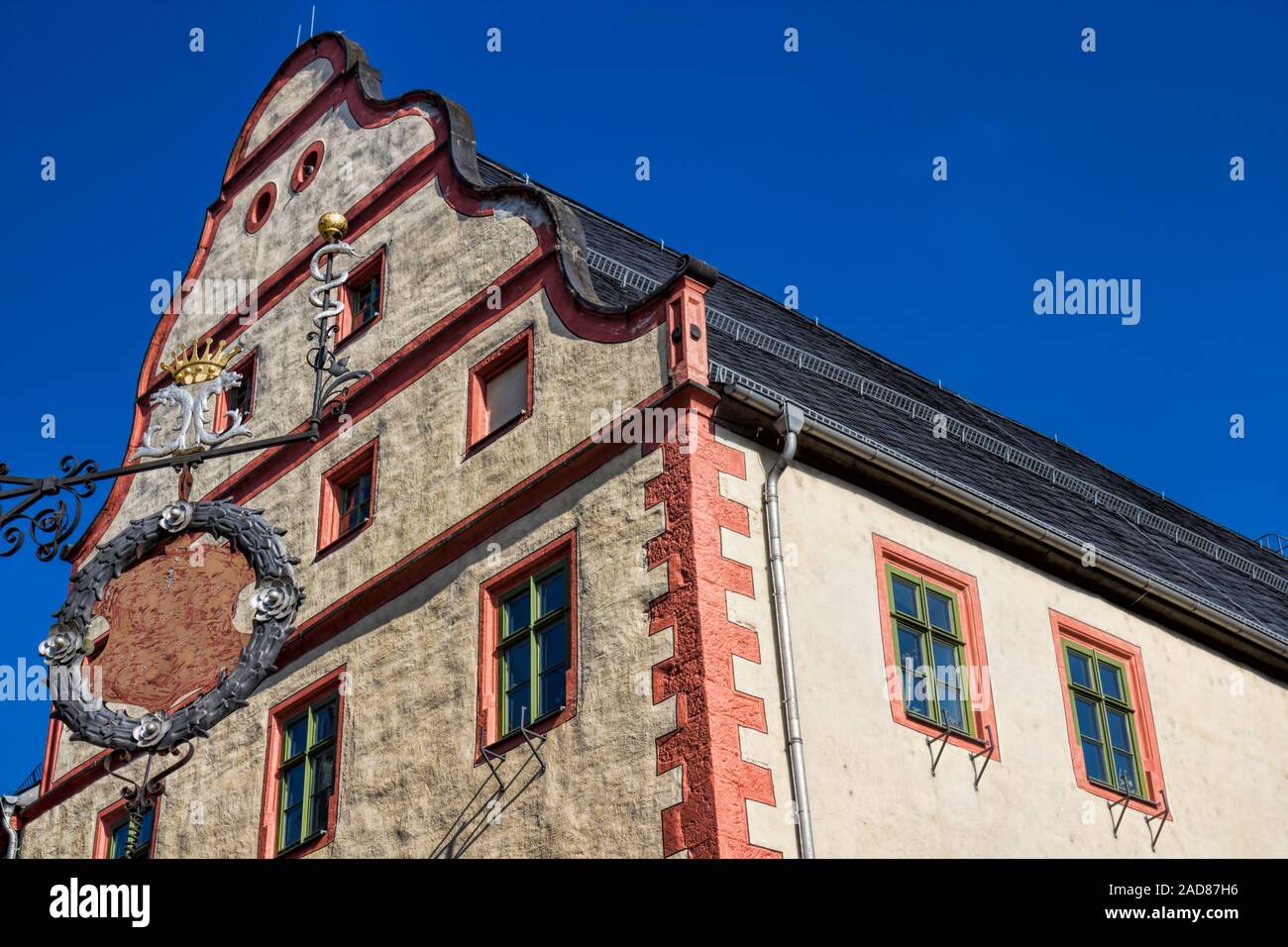 Saalfeld, Alte Münze Stockfoto