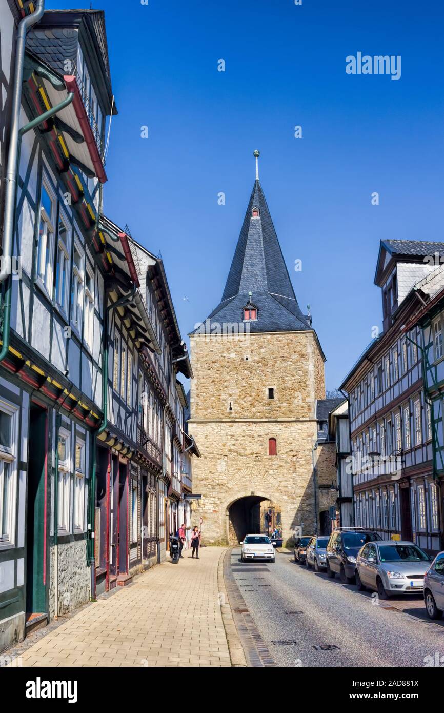 Goslar, Gatebreite Stockfoto