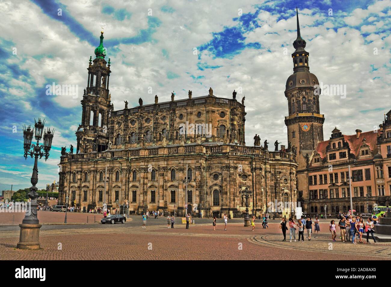 Dresden katholische Hofkirche Stockfoto