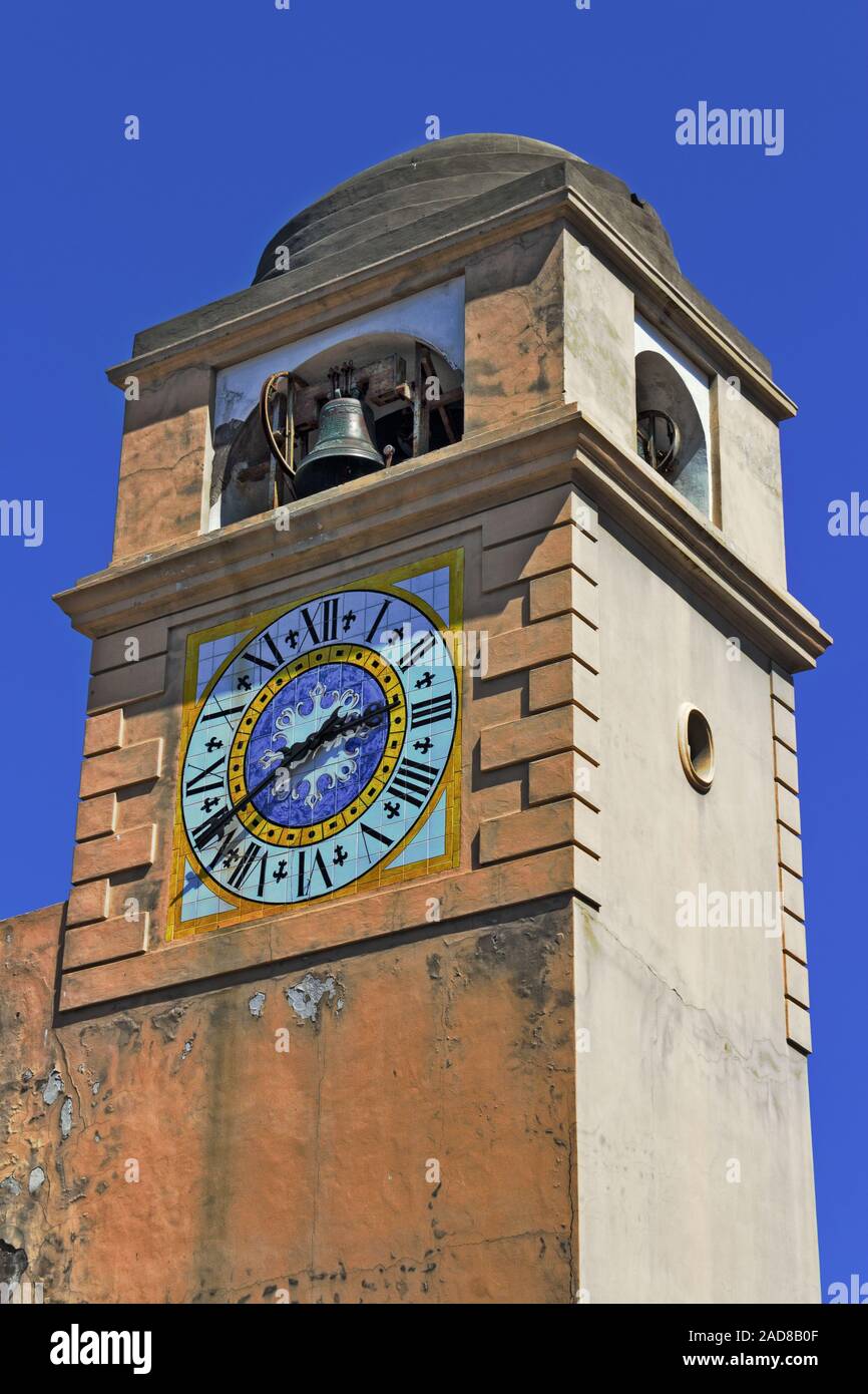 Capri Uhrturm Stockfoto