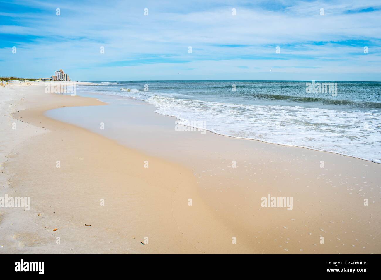 Die mit Blick auf Blick auf das Ufer in Perdido Key State Park, Florida Stockfoto