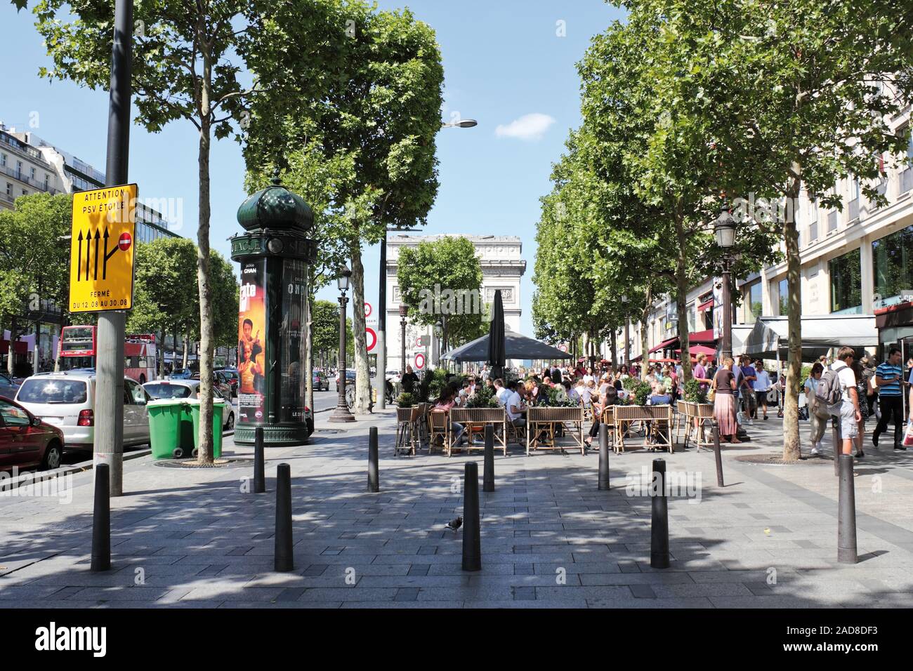 Champs Elysees Stockfoto