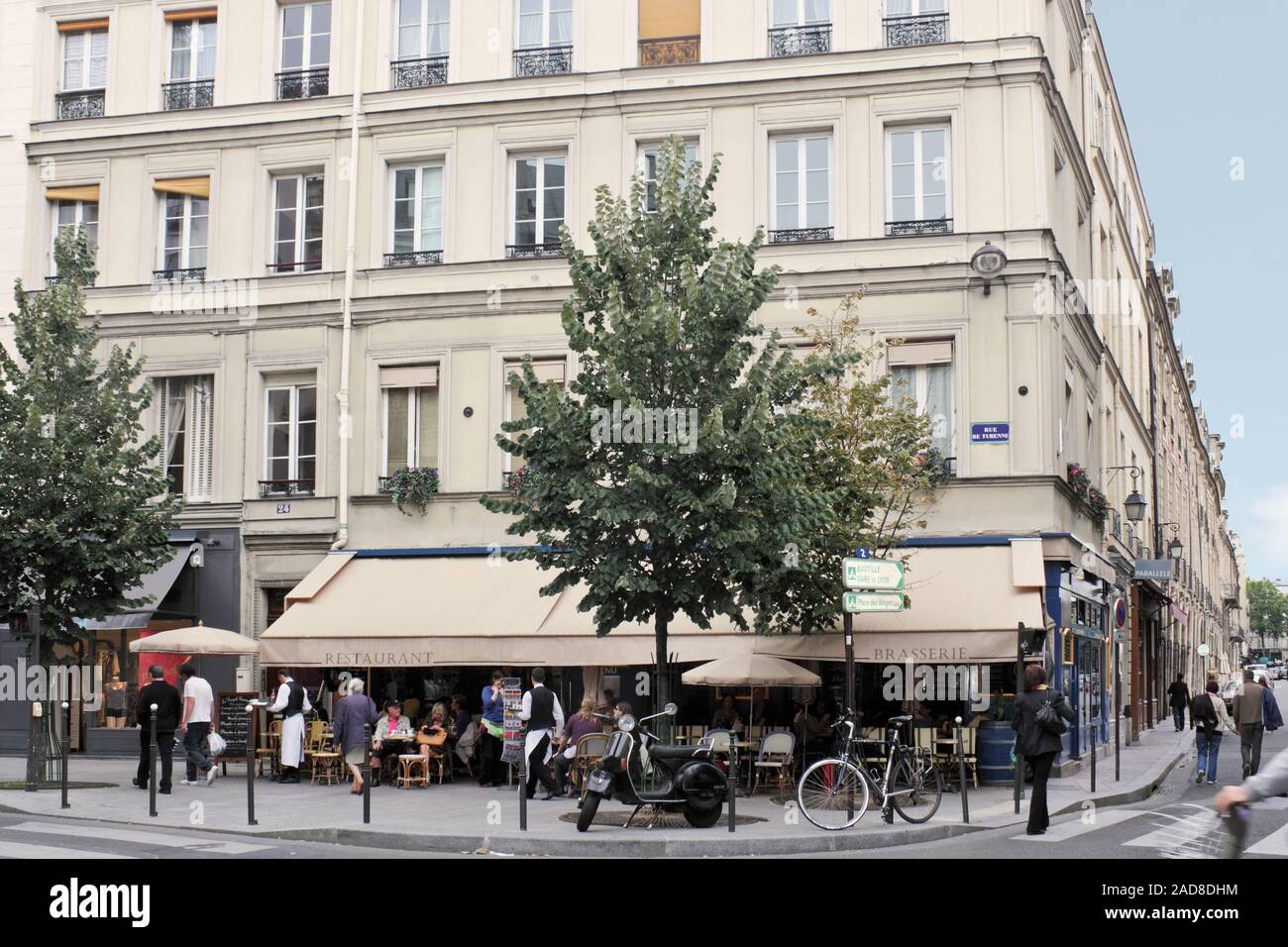 Das Leben in der Stadt Paris Stockfoto