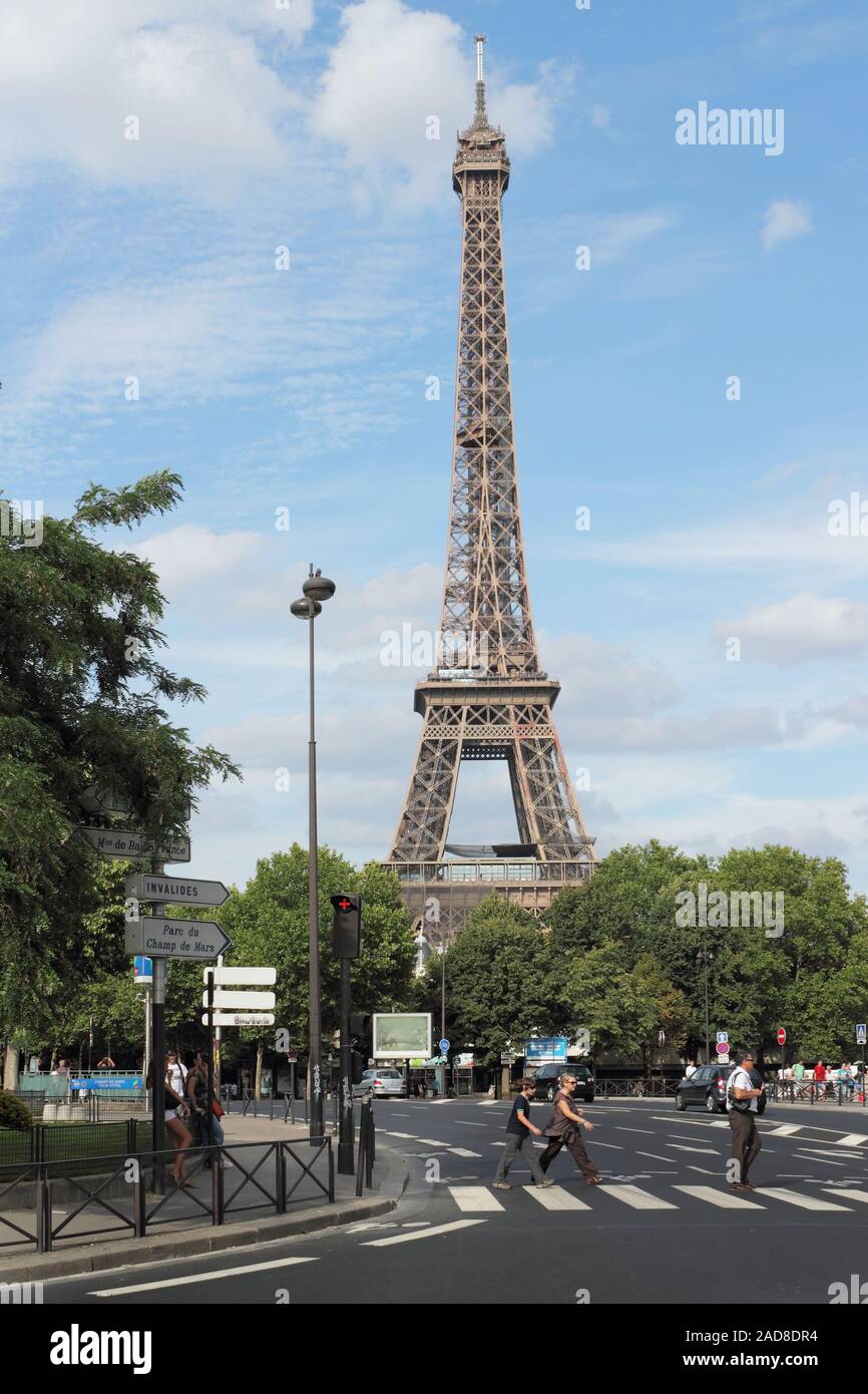 Das Leben in der Stadt Paris Stockfoto