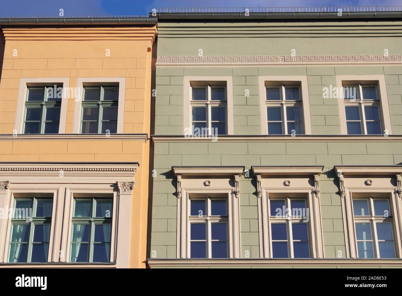 Alte Gebäude, Fassaden Stockfoto