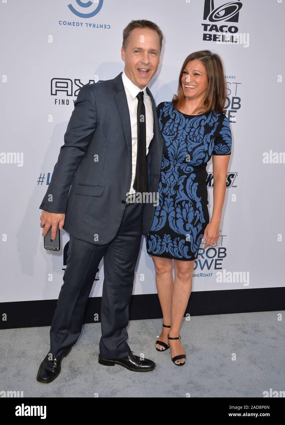 LOS ANGELES, Ca. 27. August 2016: Schauspieler Chad Lowe & Frau Kim Maler bei der Comedy Central Roast von Rob Lowe bei Sony Studios, Culver City. © 2016 Paul Smith/Featureflash Stockfoto