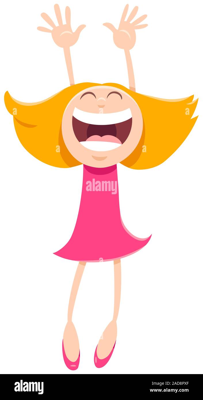  Glückliches mädchen cartoon -Fotos und -Bildmaterial in hoher Auflösung Bildidee 