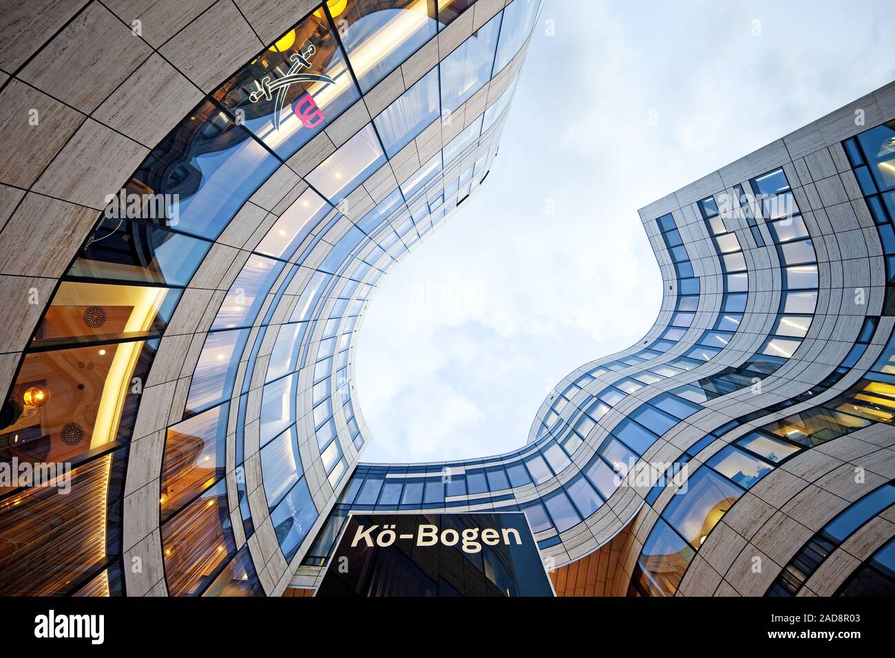 Kö bend, Architekt Daniel Liebeskind, Düsseldorf, Nordrhein-Westfalen, Deutschland, Europa Stockfoto