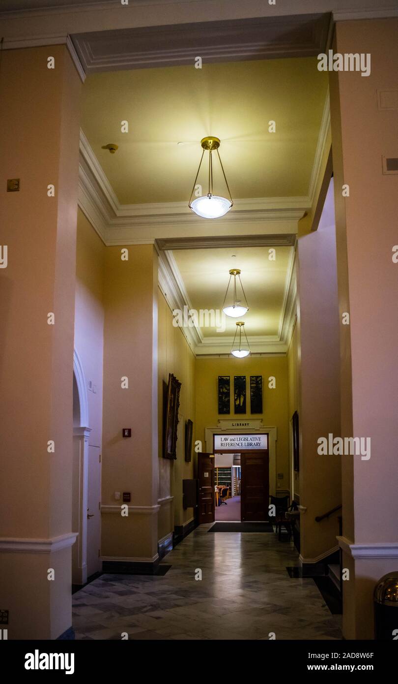 Das Zentrum der Verwaltung in Augusta State Capital, Maine Stockfoto