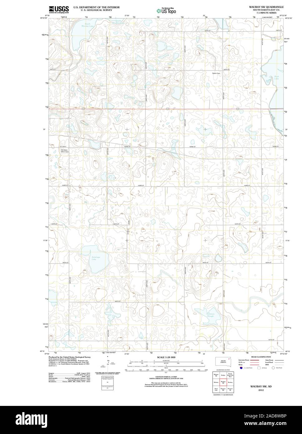 Waubay south dakota karte Fotos und Bildmaterial in hoher Auflösung