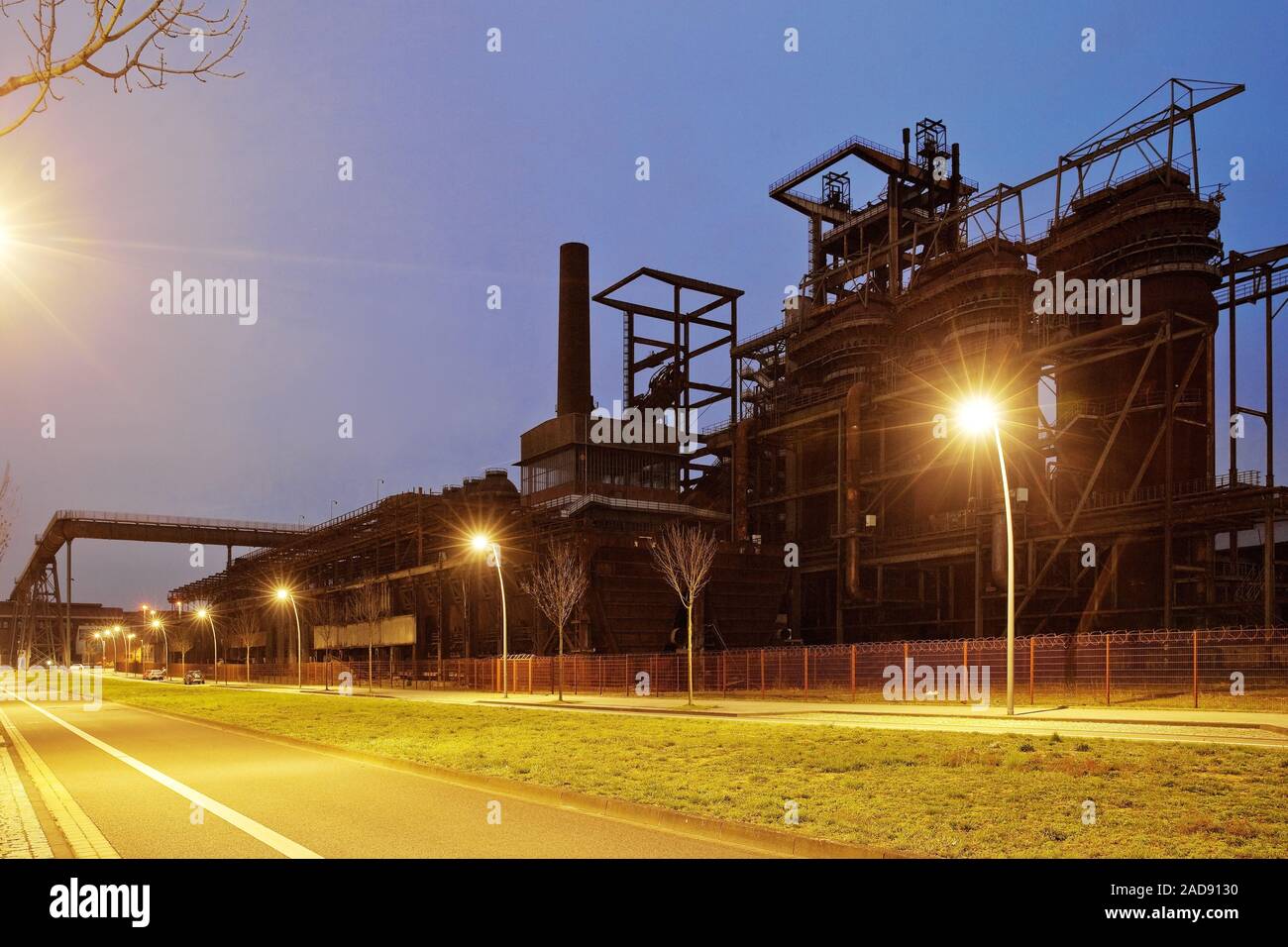 Stillgelegte Industrieanlagen Phoenix West, Hochofen 5, Bezirk Hoerde, Dortmund, Deutschland, Europa Stockfoto