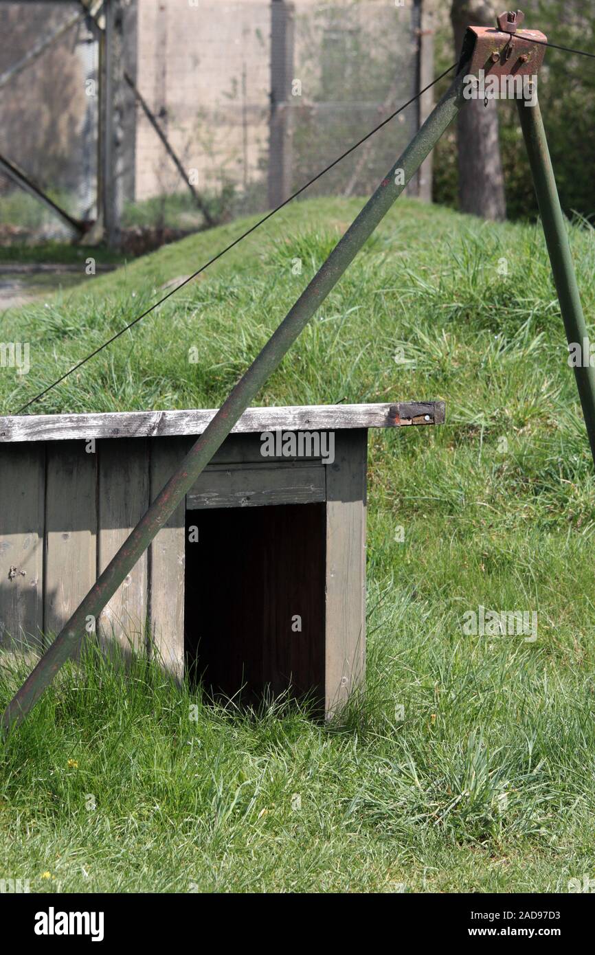 Hundehütte an der Grenze in Mödlareuth Stockfoto