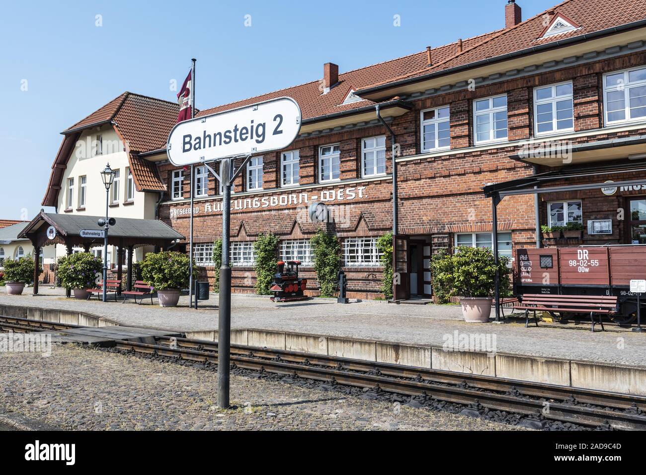 Bahnhof Kühlungsborn West, Mecklenburg-Vorpommern, Deutschland, Europa Stockfoto