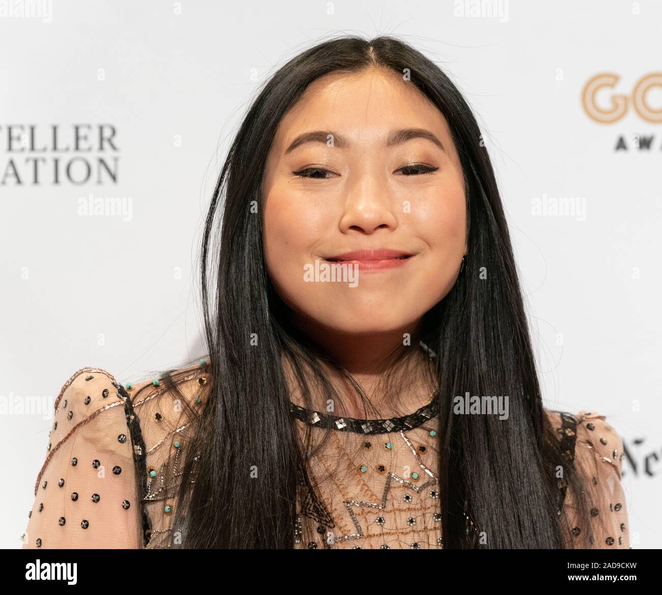 New York, NY - Dezember 2, 2019: Awkwafina besucht die IFP 29. jährliche Gotham Independent Film Awards, die Cipriani Wall Street Stockfoto