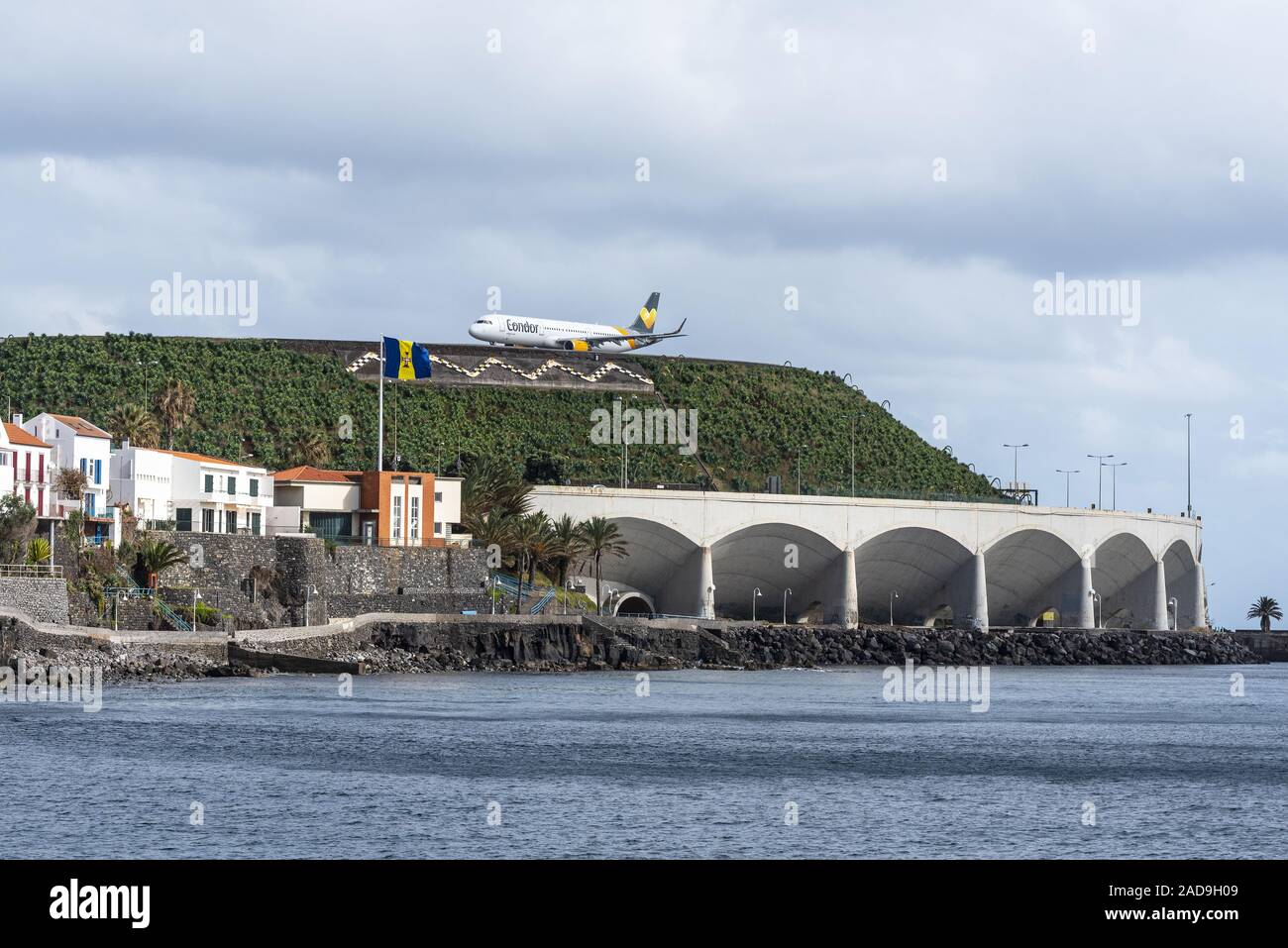 Landeplatz, Flughafen, Santa Cruz, Madeira, Portugal, Europa Stockfoto