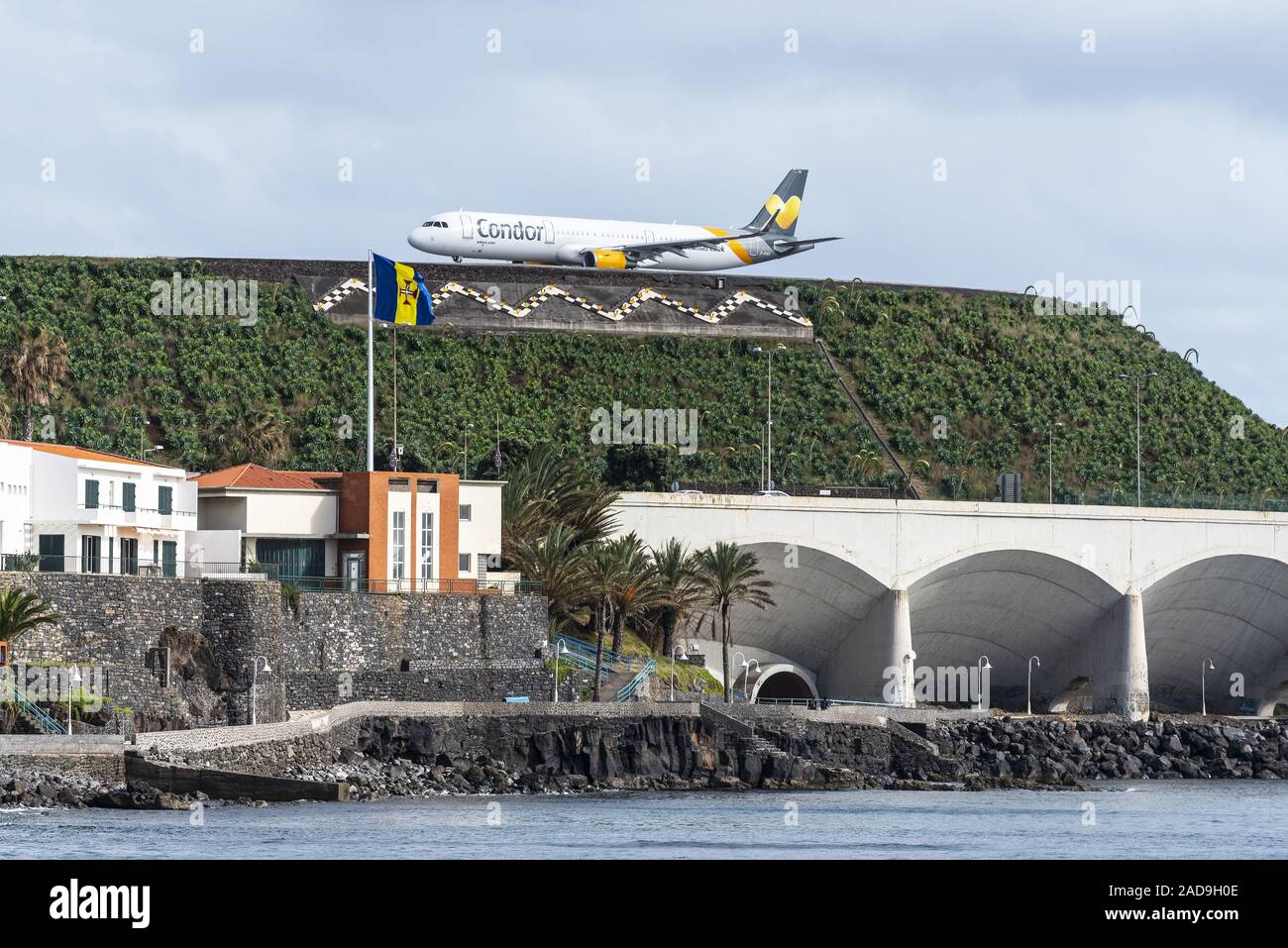 Landeplatz, Flughafen, Santa Cruz, Madeira, Portugal, Europa Stockfoto