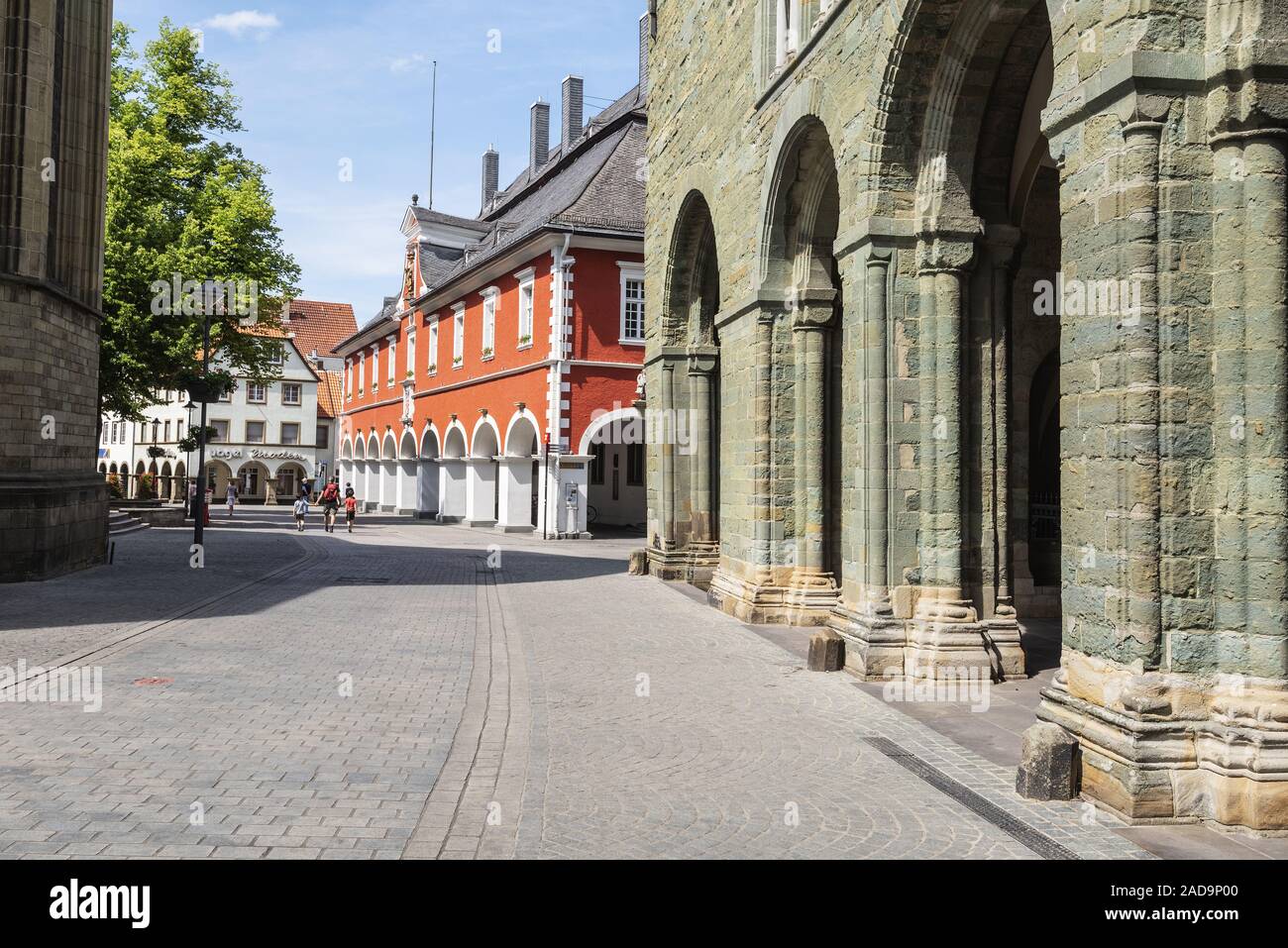St. Patrokli Dom, Rathaus, Soest, Deutschland, Europa Stockfoto