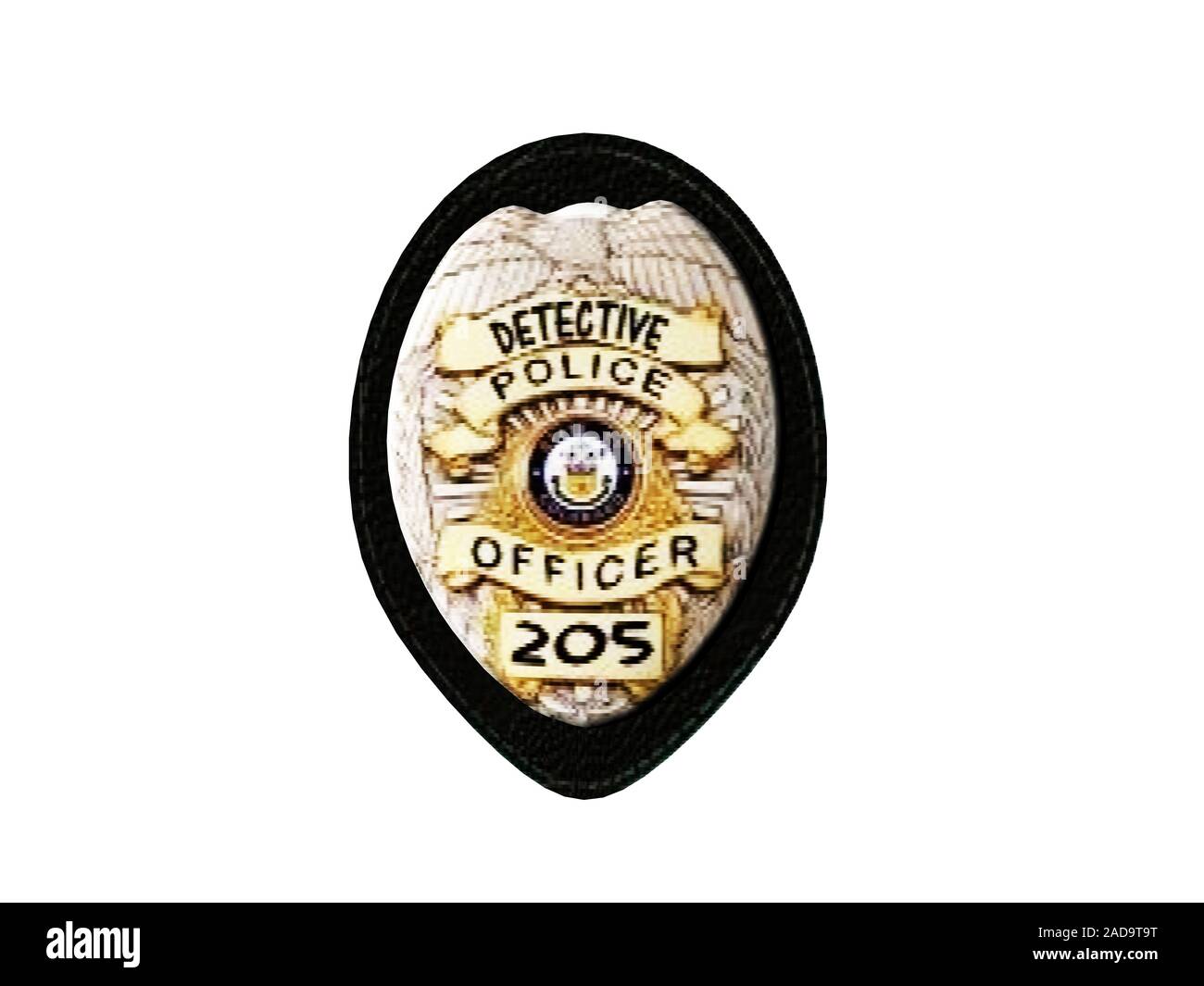 Smiffy's Polizei-Abzeichen In Etui – Schwarz/silber, Aus Kunstleder, Für Karneval & Mottoparty