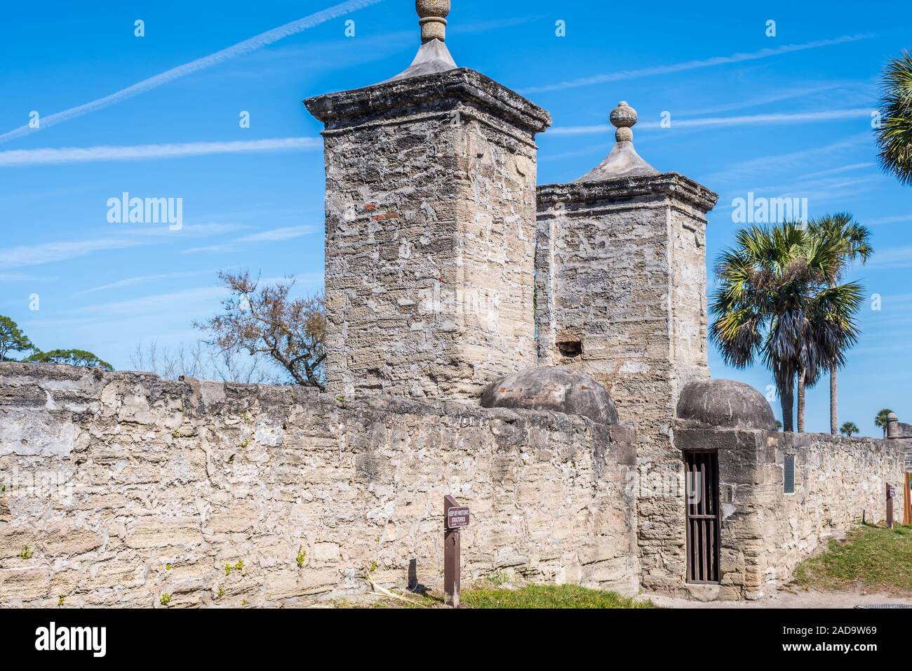 Ein flüchtling Siedlungsgebiet in St. Augustine, Florida Stockfoto