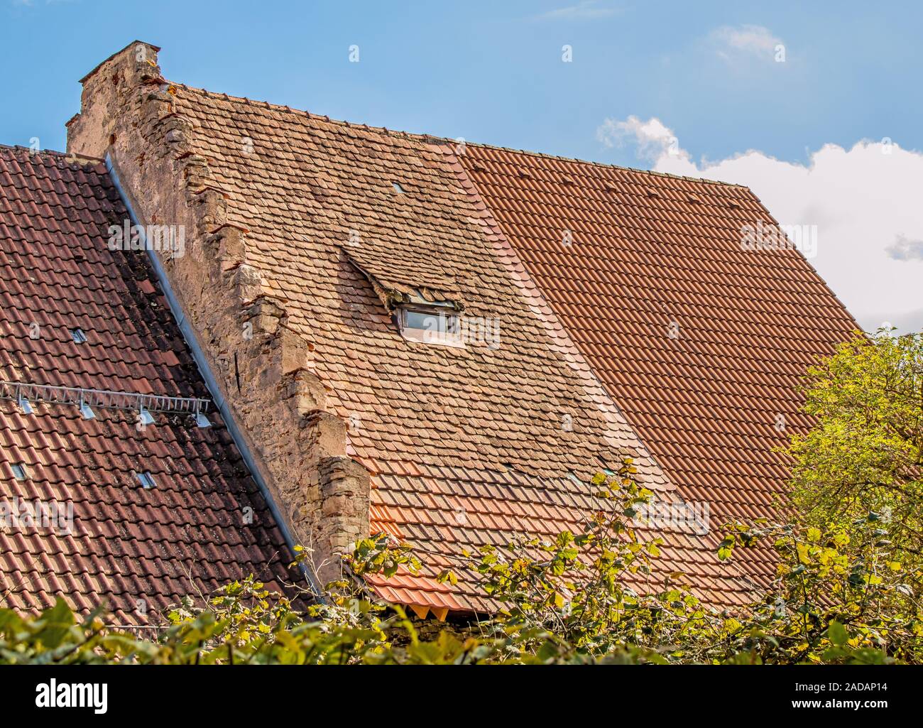 Altes Dach Stockfoto