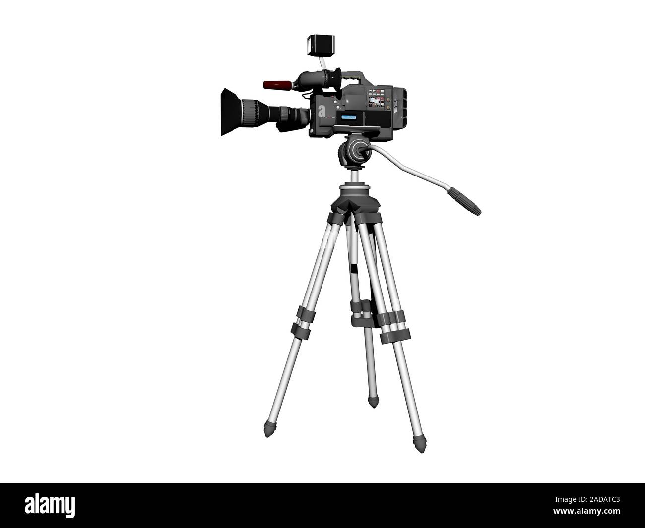 Kamera Stativ mit Kamera Stockfoto