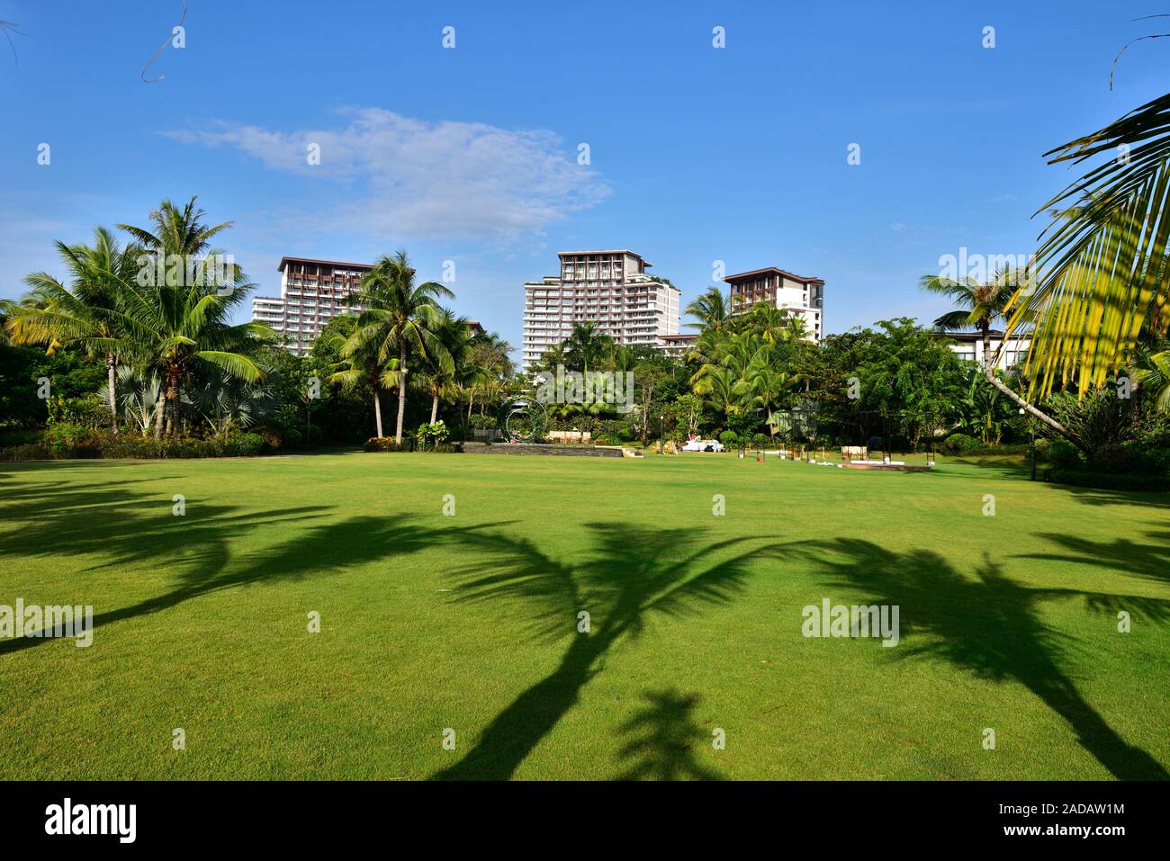 Schöne Orte auf der Insel Sanya Stockfoto