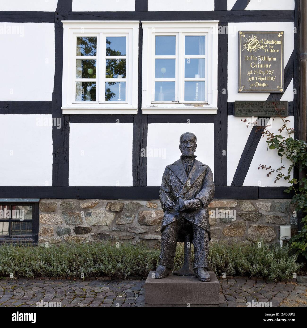 Geburtshaus von Friedrich Wilhelm Grimme in Bezirk Assinghausen, Olsberg, Sauerland, Deutschland, Europa Stockfoto