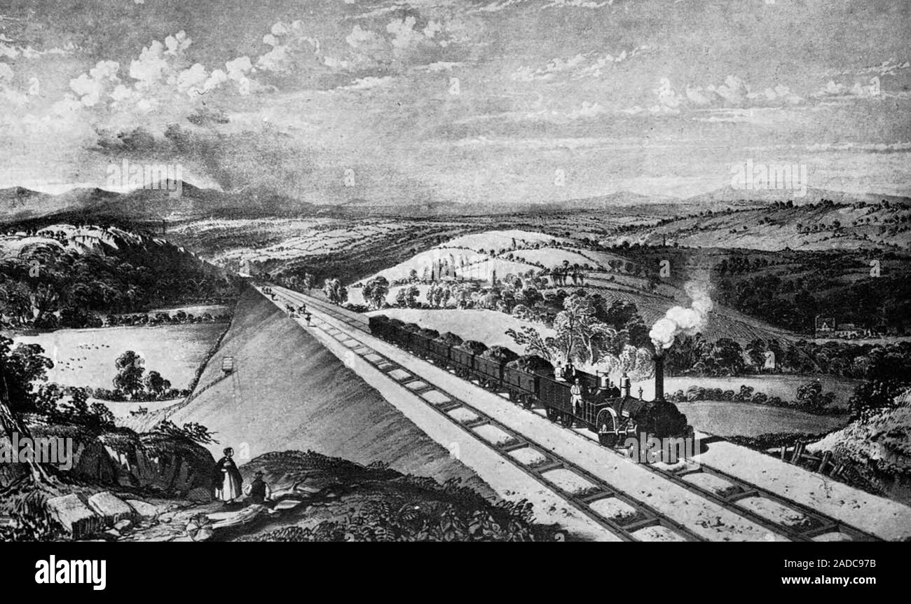 Die lickey Neigung über 1845 Stockfoto