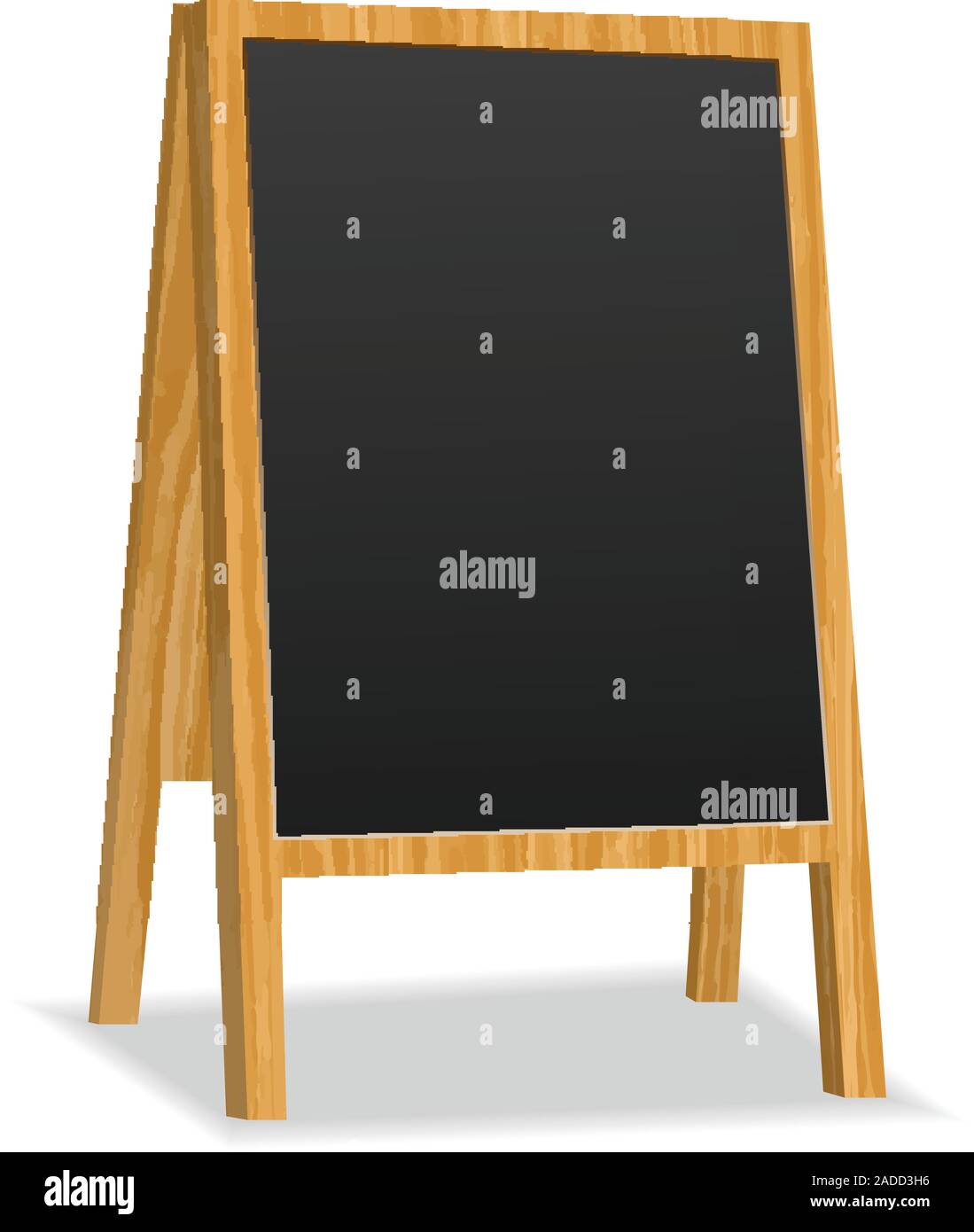 Werbung stehen auf einem weißen Hintergrund. Vector Illustration. Stock Vektor