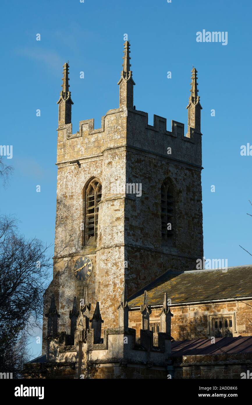 St. Peter Ad Vincula Kirche, South Newington, Oxfordshire, England, UK Stockfoto
