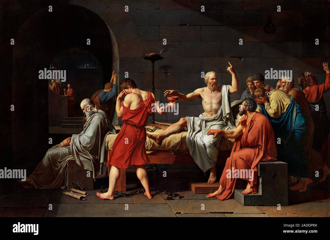 Der Tod des Sokrates (1787) des französischen Malers JacquesLouis