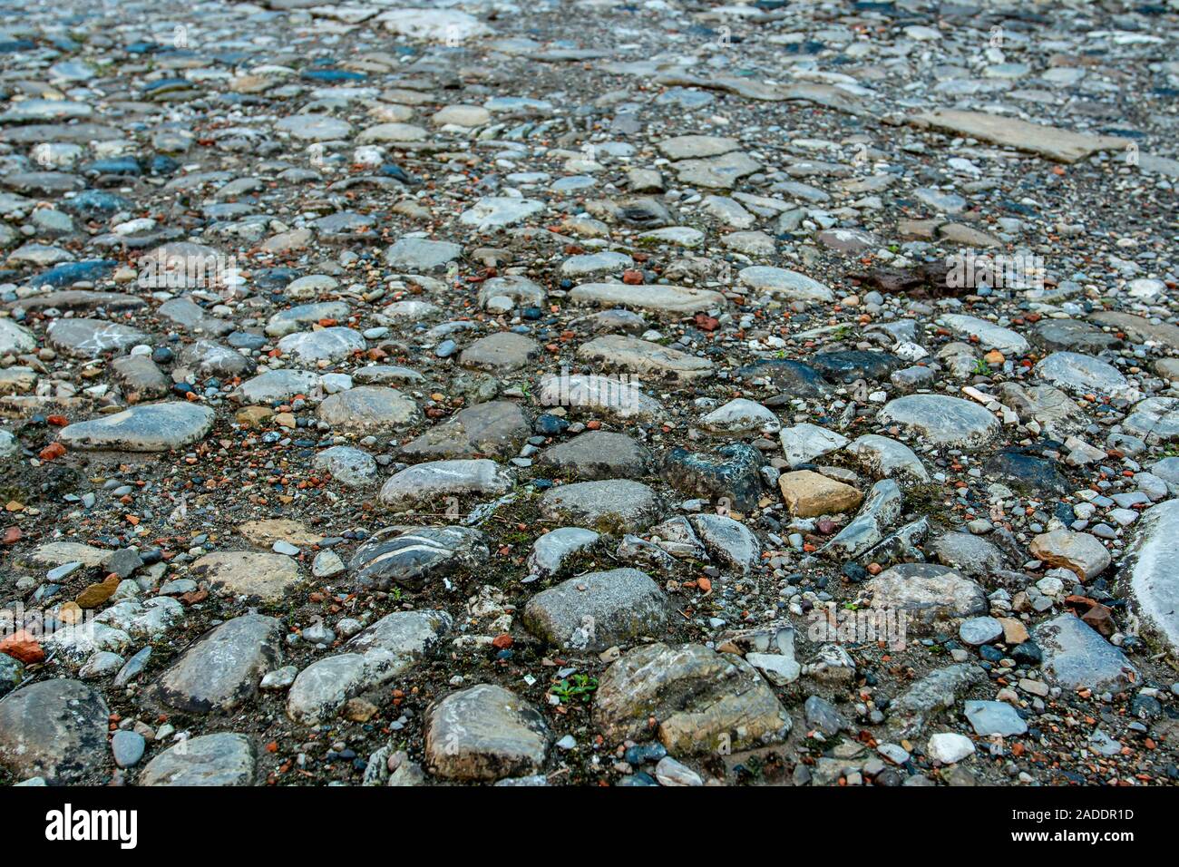 Natursteinboden. Natursteinboden Textur Hintergrund. Stockfoto