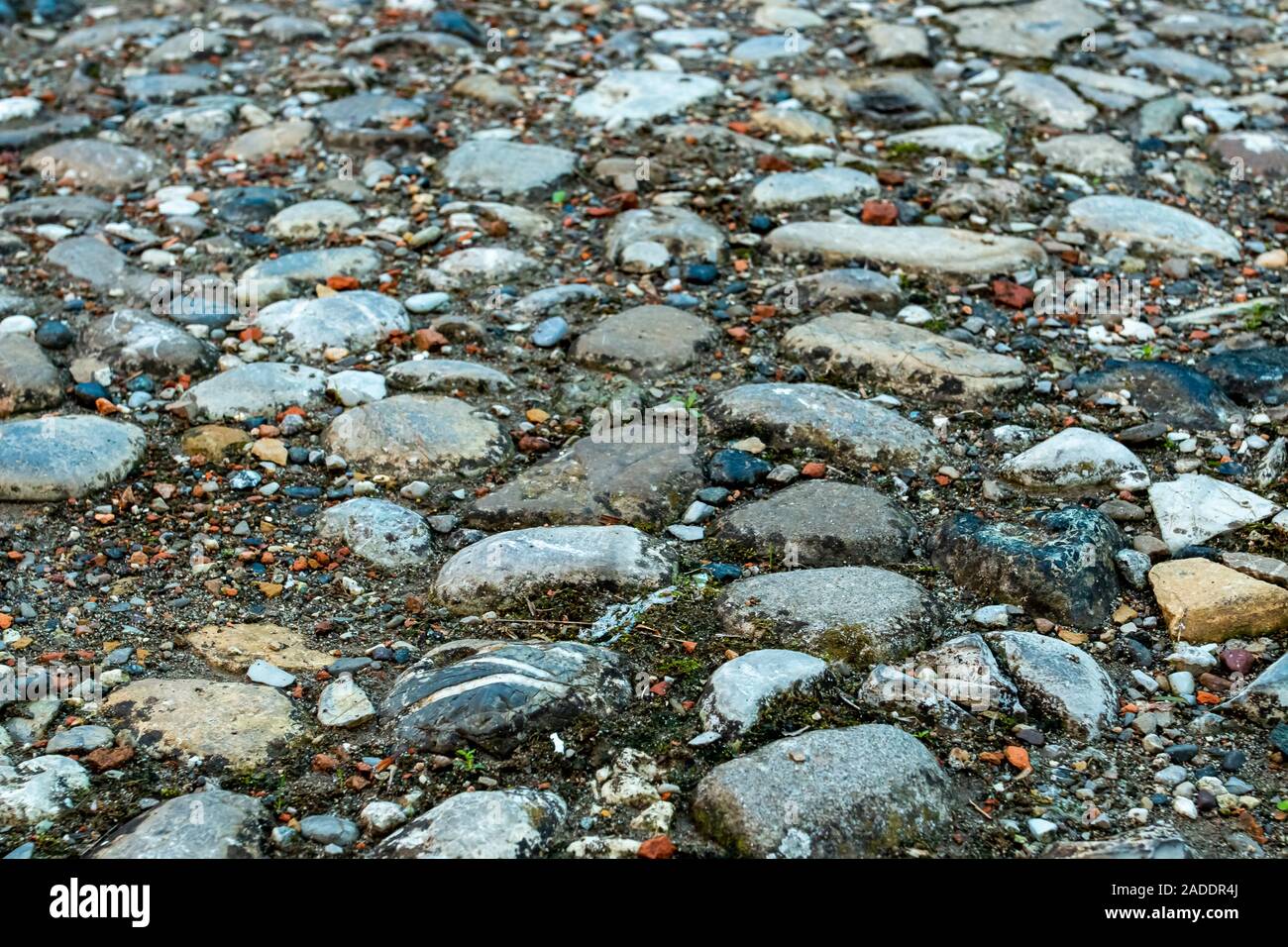 Natursteinboden. Natursteinboden Textur Hintergrund. Stockfoto