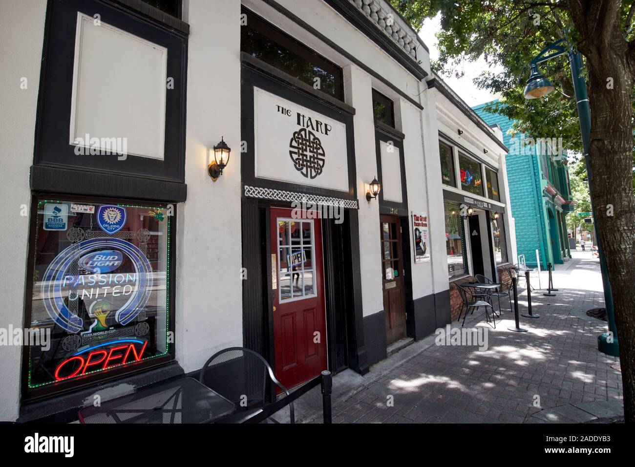 Die Harfe und Kelten Irish Bar in der Innenstadt von Orlando, Florida USA Stockfoto