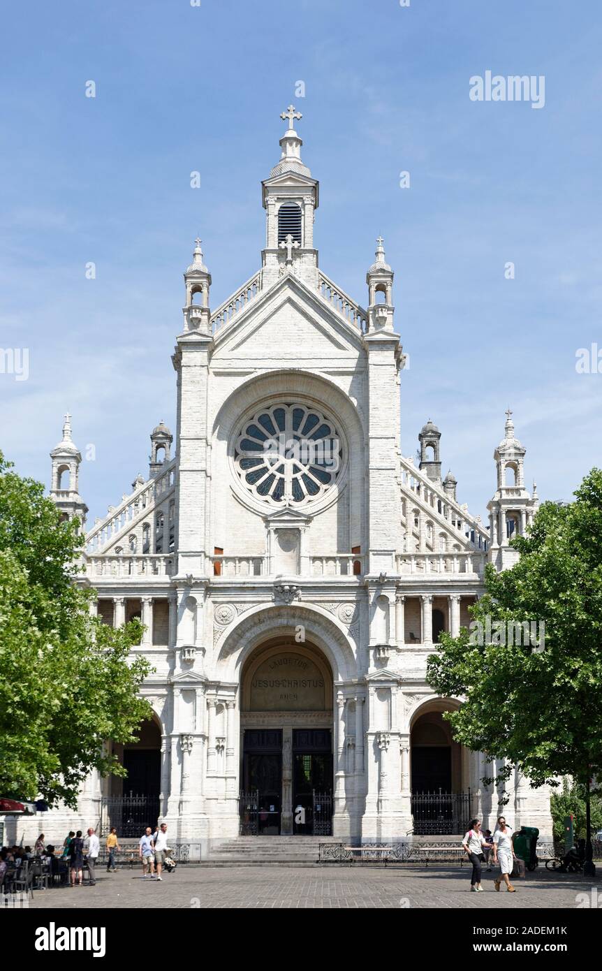 Sainte Catherine Kirche, Sint Katelijneplein, Brüssel, Belgien Stockfoto