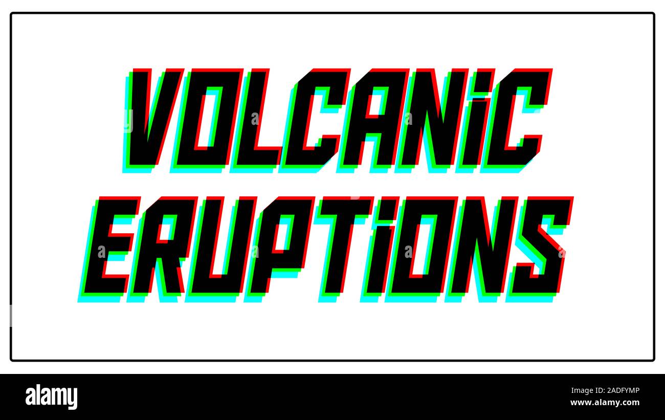 Unterzeichnen. Dynamische, split-Color Design und einzigartige Font, Blau, Grün, Rot, Schwarz dünne Rahmen und auf weißem Hintergrund. Stockfoto