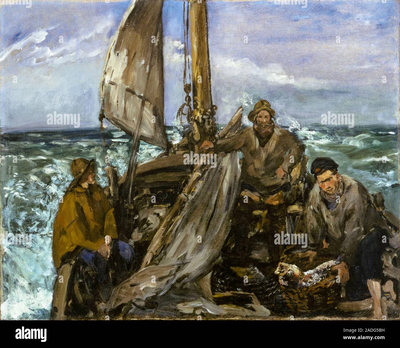 Edouard Manet, die Werktätigen der Meer, Malerei, 1873 Stockfoto