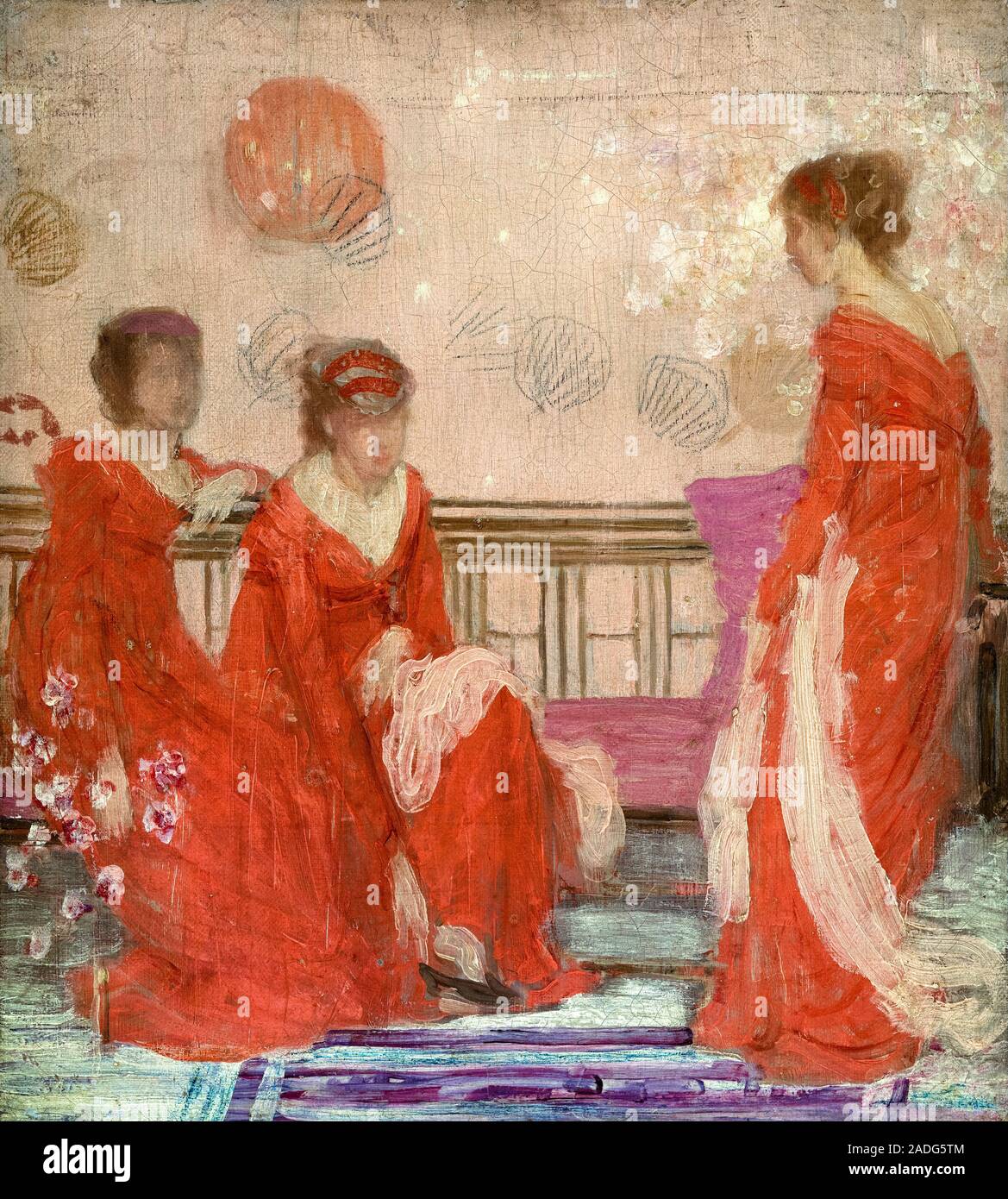 James McNeill Whistler, Harmonie in Farbe und rotes Fleisch, Malerei, ca. 1869 Stockfoto