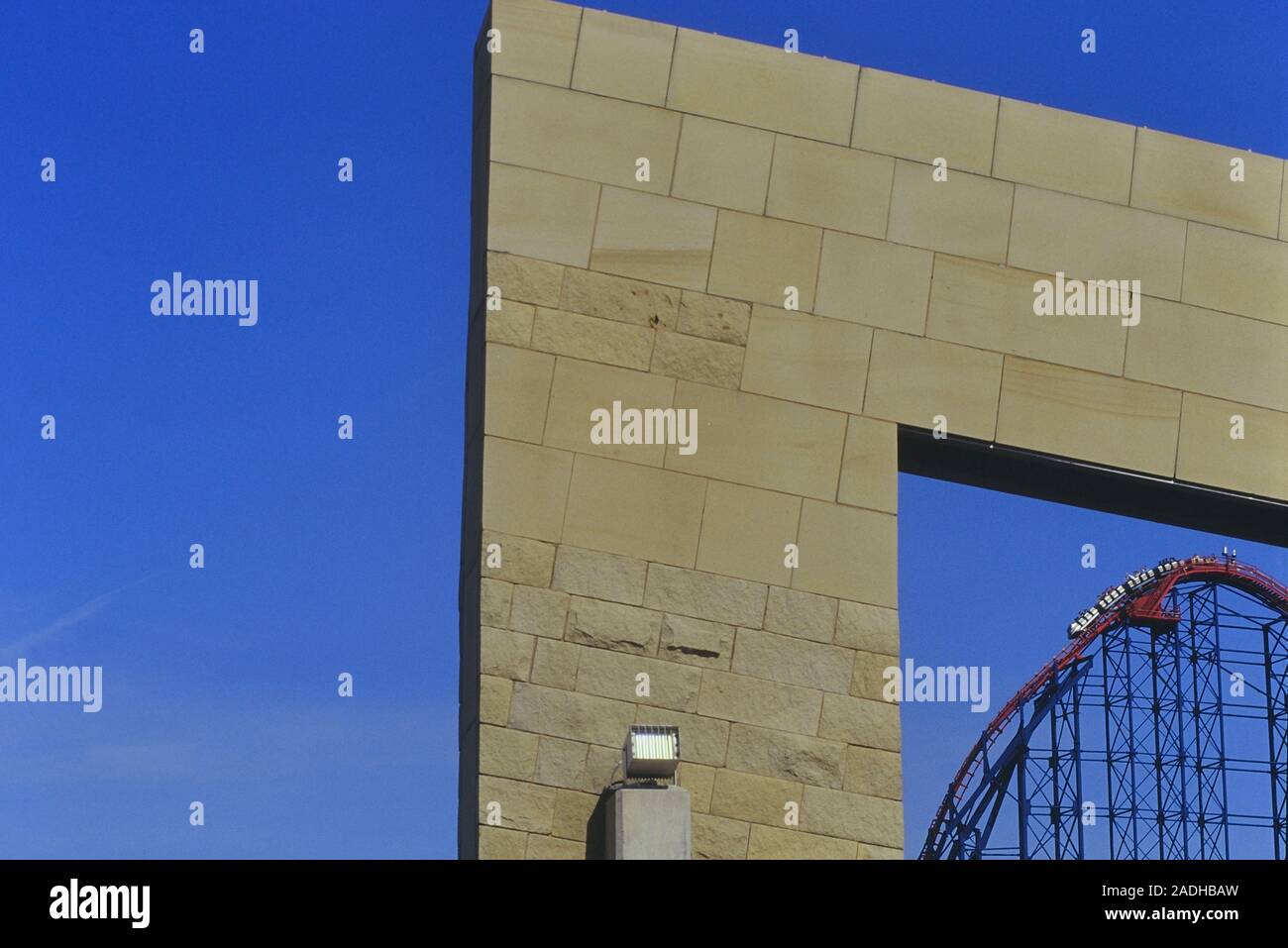 Die große Achterbahn. Blackpool Pleasure Beach. Blackpool. Lancashire. Großbritannien Stockfoto
